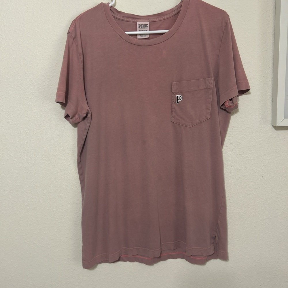 Vintage/Y2K PINK by Victoria's Secret Pocket Tee